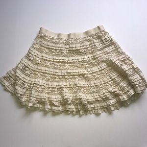 Max Studio A-Line ruffles skirt